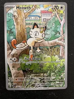 Meowth 106/094 Me02: Phantasmal Flames Holo Pokemon Card Near Mint Condition - Image 1
