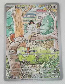 Meowth 106/094 Phantasmal Flames Full Art Pokemon Card - Image 1