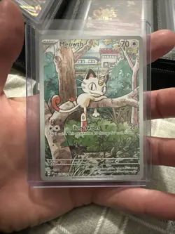 Meowth 106/094 Phantasmal Flames Holo NM Condition Pokemon Card - Image 1