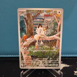 Meowth 106/094 Phantasmal Flames English Pokemon Card TCG Art Rare - Image 1