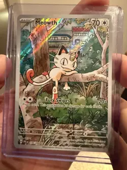 Pokemon TCG Meowth 106/094 Phantasmal Flames Near Mint Condition Card - Image 1