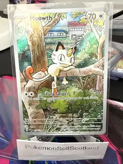 Pokemon TCG Meowth 106/094 Phantasmal Flames Near Mint Condition Card - Image 1
