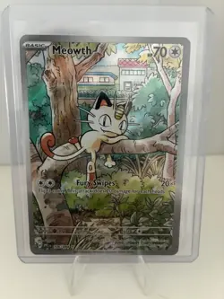 Meowth - 106/094 Illustration Rare - Phantasmal Flames - Pokemon Card - NM/M - Image 1