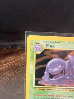 Pokemon Muk Fossil Holo Rare Unlimited 13/62 1999 70 HP English - Image 2