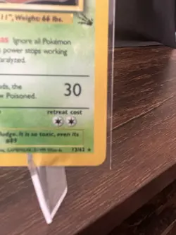 Pokemon Muk Fossil Holo Rare Unlimited 13/62 1999 70 HP English - Image 4