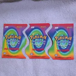 2000 TOPPS Vileplume Gloom Pokemon TV Animation D/C Die Cut Embossed #EV6 #EV5 - Image 5