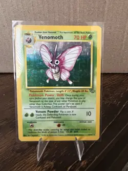 Pokemon Venomoth Jungle Holo Rare Unlimited 13/64 1999 70 HP English - Image 1