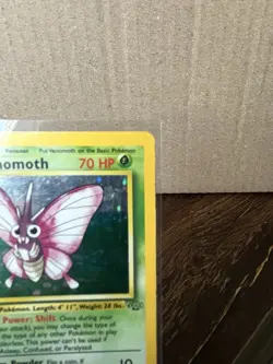 Pokemon Venomoth Jungle Holo Rare Unlimited 13/64 1999 70 HP English - Image 3