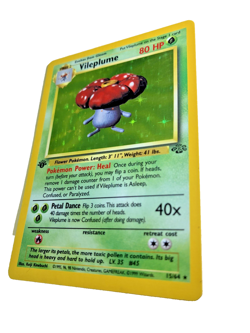 Vileplume 15/64 Holo Rare 1st Edition Jungle LP Pokemon - Image 5