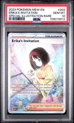 Erika's Invitation 203/165 PSA 10 Pokemon SV: 151 Special Illustration Rare - Image 1