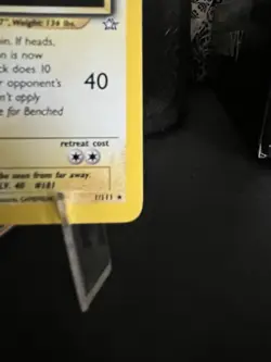 Pokemon Ampharos Neo Genesis Holo Rare Unlimited 17/111 2000 80 HP English - Image 4