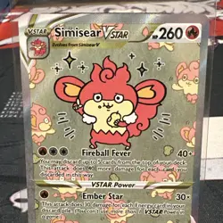 Simisear VSTAR GG37/GG70 Crown Zenith: Galarian Gallery Pokemon TCG - Image 3