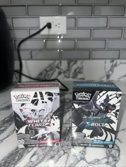 Pokemon TCG Black Bolt and White Flare Booster Bundle Set - Image 1