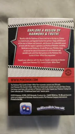 Pokemon TCG Scarlet & Violet White Flare Booster Bundle Box Reshiram English 20… - Image 3