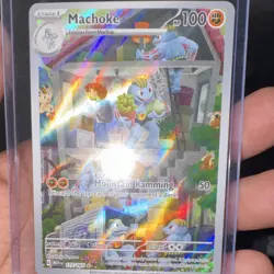 Pokemon Machoke 177/165 Illustration Rare Holo Scarlet & Violet 151 English Card - Image 1
