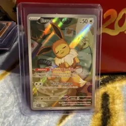 Pokemon TCG Eevee SVP077 Scarlet & Violet Promo Holo Card English 50 HP Basic - Image 1