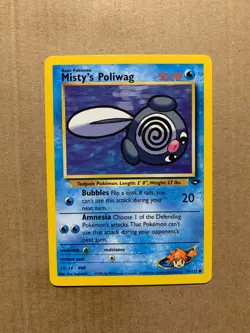 Misty's Poliwag 89/132 Gym Challenge - Common Pokemon Card - NM/Mint - Image 1