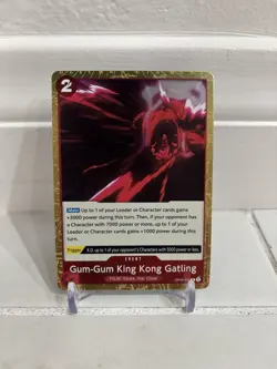One Piece Card Game - Gum Gum King Kong Gatling OP06-018 Rare Holo - Image 1
