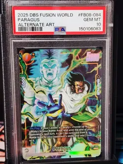 PSA 10 DBS Fusion World Alternate Art #FB08-084 Paragus Dragon Ball Super Card - Image 1