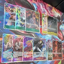 One Piece CCG Foil 11Card Lot SR Shanks Bonney Carrot Moria Shirahoshi Eng - Image 1