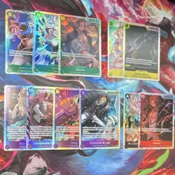 One Piece CCG Foil 11Card Lot SR Shanks Bonney Carrot Moria Shirahoshi Eng - Image 2