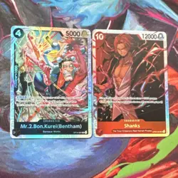 One Piece CCG Foil 11Card Lot SR Shanks Bonney Carrot Moria Shirahoshi Eng - Image 3