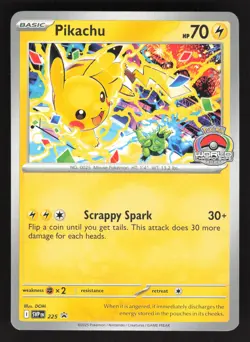 Pikachu 225 Pokemon TCG SV: World Championship Promo NM - Image 1