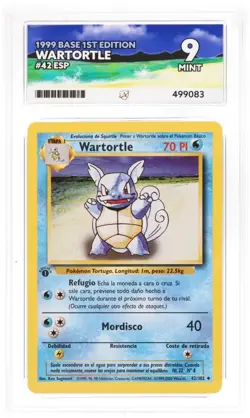 🔹ACE 9 MINT🔹Wartortle 42/102 1st Edition🔸Base Set 1999 WOC Pokemon TCG - Image 1