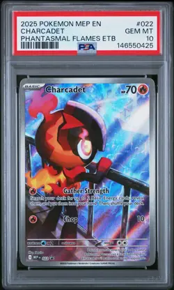 Pokemon Phantasmal Flames ETB Charcadet Black Star Promo 022 PSA 10 GEM MT - Image 1