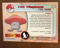 Vileplume #45 Topps Blue Label TV Animation Edition Non Holo Pokemon 1999 NM - Image 2