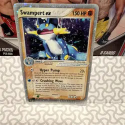 Pokemon Swampert ex Rare Holo EX Team Magma vs. Team Aqua 95/95 Pokemon TCG - Image 1
