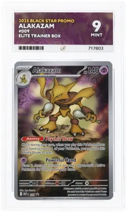 Pokemon TCG - Alakazam 009 - Black Star Promo - ACE 9 - Image 1