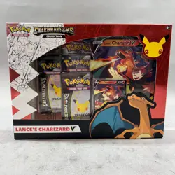 New Pokemon TCG Lance's Charizard V Celebrations Special Collection Box - Image 1