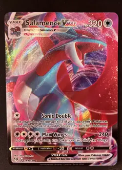 Pokemon TCG Salamence VMAX Darkness Ablaze Holo Ultra Rare - Image 1