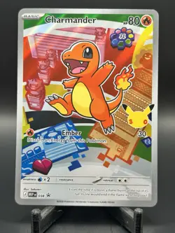 Pokemon TCG Charmander MEP Mega Evolution Promo Holo 038 Basic 80 HP 30 Attack - Image 1