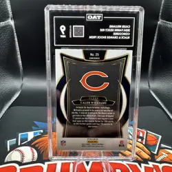 2024 Panini Select - Concourse Caleb Williams #25 Black & Orange Shock Prizm TAG - Image 2