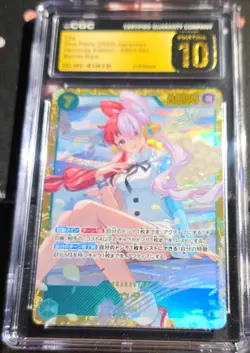 One Piece CCG Uta EB03-061 Heroines Edition Secret Rare Foil CGC 10 Japanese - Image 1