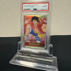 ONE PIECE ROMANCE DAWN OP01-024 MONKEY D. LUFFY PSA 10 GEM MINT - Image 1