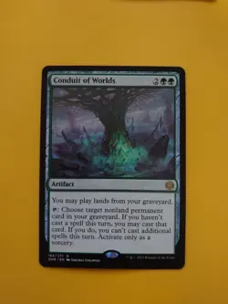 Conduit of Worlds. Artifact Phyrexia all will be one. Magic the Gathering Card. - Image 1