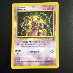 Mewtwo Black Star Promo 14 WOTC 1999-2000 Pokemon TCG Card Vintage Rare LP - Image 1