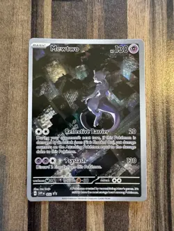 Mewtwo SVP052 Scarlet & Violet 151 Illustration Rare Promo Pokemon Card - Image 1