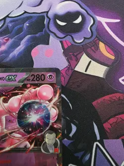 Team Rockets Mewtwo Ex SVP 216 Destined Rivals Black Star Promo Pokemon Card NM - Image 2