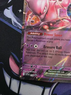 Team Rockets Mewtwo Ex SVP 216 Destined Rivals Black Star Promo Pokemon Card NM - Image 3