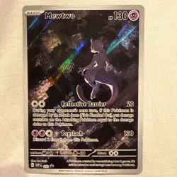 Mewtwo SVP052 Scarlet & Violet 151 Illustration Rare Promo Pokemon Card - Image 1