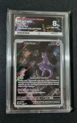 Pokemon TCG Mewtwo SVP 052 2023 Black Star Promo Card ACE 8 - Image 1