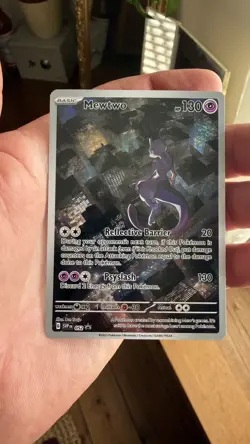 Pokemon Mewtwo SVP 052 Scarlet Violet 151 TCG Promo Card - Image 1