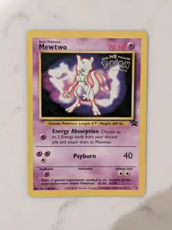 Pokemon TCG Mewtwo 3 Black Star Promo Card First Movie Edition WOTC - Image 1