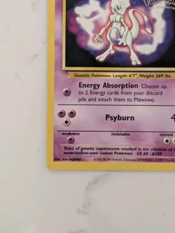 Pokemon TCG Mewtwo 3 Black Star Promo Card First Movie Edition WOTC - Image 3