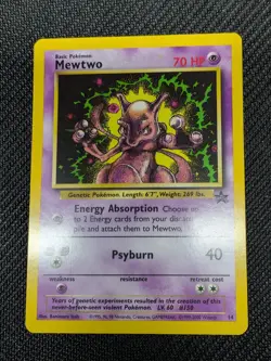 Pokemon Mewtwo TCG Black Star Promo Card 14 Wizards of the Coast - Image 1