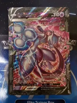 JUMBO Mewtwo V Union Card SWSH161 Black Star Promo Pokemon - Image 1